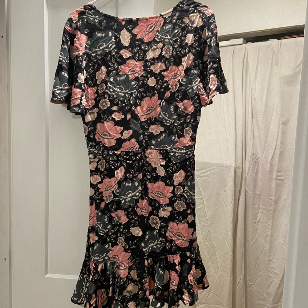 Black Floral mini dress